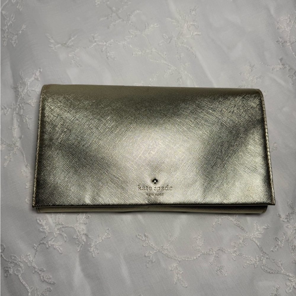 Kate Spade Gold Clutch